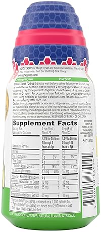 ZARBEES KIDS NIGHTTIME HONEY COUGH SYRUP WITH IVY LEAF CHAMOMILE, DRUG-FREE, 4 OZ