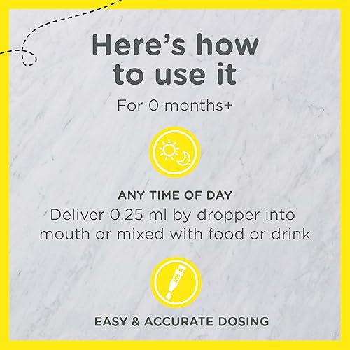 ZARBEES INFANT VITAMIN D DROPS 400IU BABY TODDLER LIQUID SUPPLEMENT WITH DROPPER, 0.47OZ