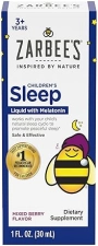 ZARBEE S KIDS MELATONIN LIQUID SLEEP SUPPLEMENT 1MG, NATURAL BERRY, NON-HABIT, 1 FL OZ