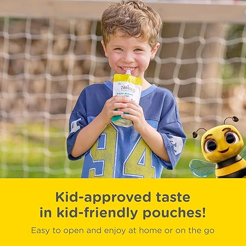 ZARBEES KIDS ELECTROLYTE DRINK, LOW SUGAR, PREBIOTICS ZINC, STRAWBERRY LEMONADE LIME, 12X5OZ