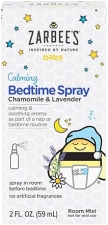 ZARBEES BABY SLEEP SPRAY WITH NATURAL LAVENDER CHAMOMILE CALMING BEDTIME, 2OZ BOTTLE