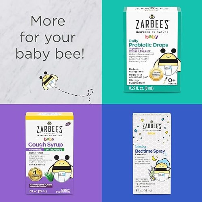 ZARBEES BABY SLEEP SPRAY WITH NATURAL LAVENDER CHAMOMILE CALMING BEDTIME, 2OZ BOTTLE