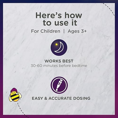 ZARBEES KIDS SLEEP AID LIQUID WITH 1MG MELATONIN, NATURAL BERRY FLAVOR, DRUG-FREE, 2-PACK