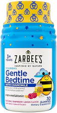 ZARBEES MELATONIN-FREE BEDTIME GUMMIES FOR KIDS WITH HONEY, RASPBERRY LEMON CHAMOMILE, 30CT