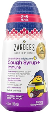 ZARBEES KIDS NIGHTTIME COUGH SYRUP IMMUNE SUPPORT, HONEY ELDERBERRY, DRUG-FREE 4OZ