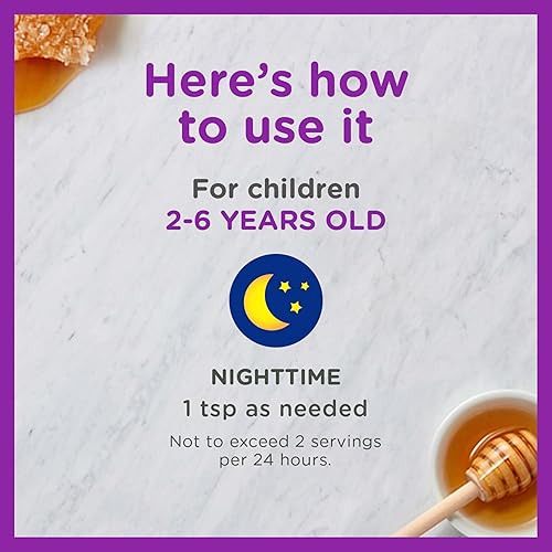 ZARBEES KIDS NIGHTTIME COUGH SYRUP IMMUNE SUPPORT, HONEY ELDERBERRY, DRUG-FREE 4OZ
