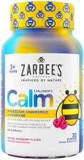 ZARBEES NATURALS CALM GUMMIES FOR KIDS 5 , MAGNESIUM CHAMOMILE, MELATONIN-FREE, 30 CT