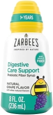 ZARBEES KIDS PREBIOTIC FIBER SYRUP, GRAPE FLAVOR, GLUTEN-FREE DIGESTIVE SUPPORT, 8 FL OZ