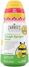 ZARBEES KIDS HONEY COUGH SYRUP DAYTIME WITH ELDERBERRY, ZINC IVY LEAF, 4OZ, DRUG-FREE