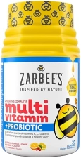 ZARBEES KIDS COMPLETE DAILY MULTIVITAMIN PROBIOTIC GUMMIES WITH VITAMINS A-E ZINC, 70 CT