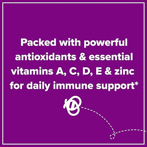 ZARBEE S ELDERBERRY GUMMIES WITH VITAMINS A C D E ZINC, IMMUNE SUPPORT, 60 VEGAN GUMMIES
