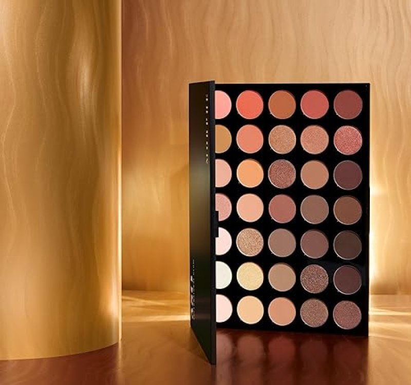 MORPHE 35O SUPERNATURAL GLOW PALETTE MATTE SHIMMER NEUTRAL EYESHADOWS FOR VERSATILE LOOKS