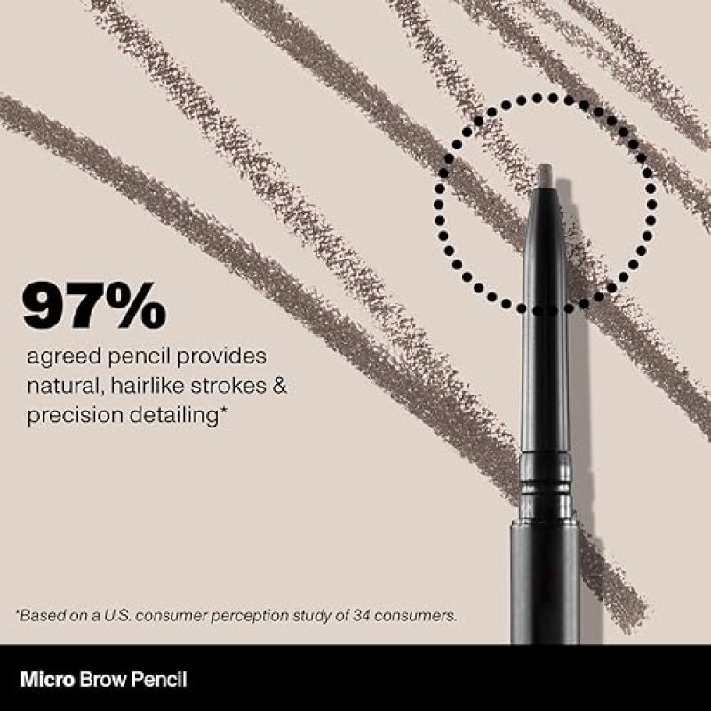 MORPHE MICRO DUAL EYEBROW PENCIL - RETRACTABLE, PRECISE, LONG-LASTING WAX - COLD BREW