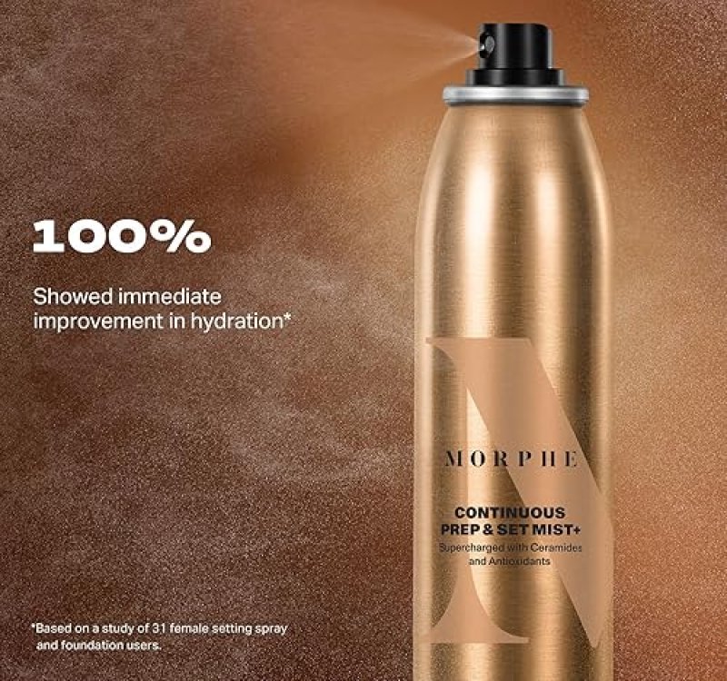 MORPHE MINI HYDRATING SETTING SPRAY WITH CERAMIDES ANTIOXIDANTS, 3 X 1.3 FL OZ
