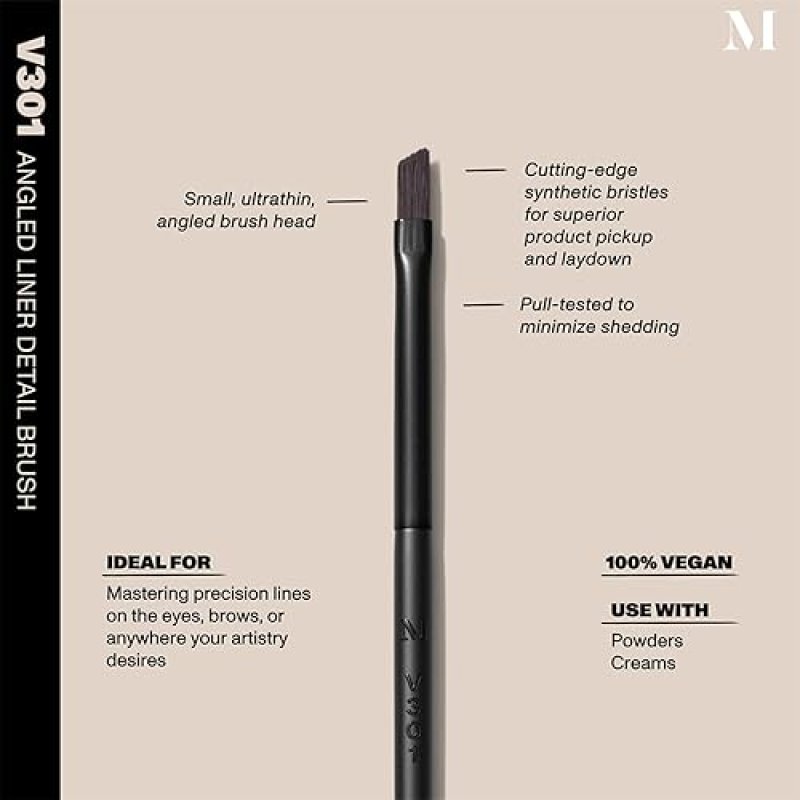 MORPHE VEGAN EYE DETAIL BRUSH TRIO 3 SYNTHETIC MAKEUP BRUSHES FOR POWDER CREAM EYESHADOW