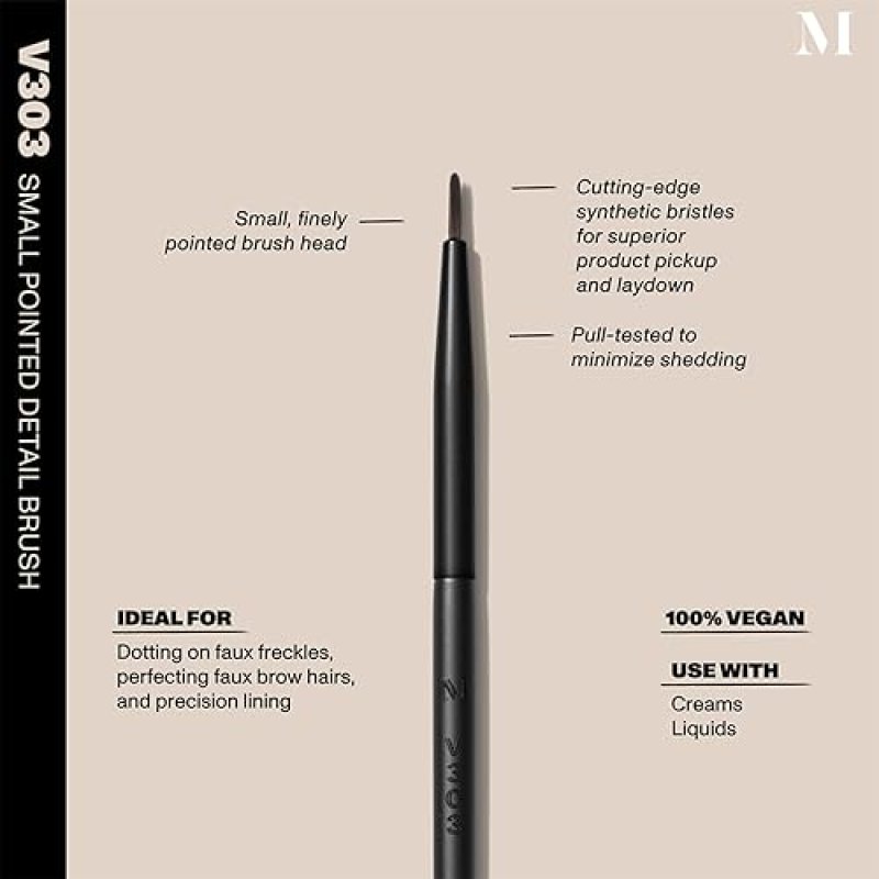 MORPHE VEGAN EYE DETAIL BRUSH TRIO 3 SYNTHETIC MAKEUP BRUSHES FOR POWDER CREAM EYESHADOW
