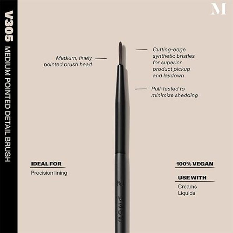 MORPHE VEGAN EYE DETAIL BRUSH TRIO 3 SYNTHETIC MAKEUP BRUSHES FOR POWDER CREAM EYESHADOW