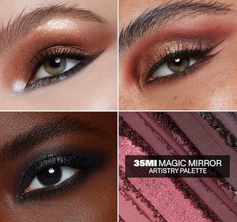 MORPHE 35MI MAGIC MIRROR EYESHADOW PALETTE MATTE SHIMMER SHADES FOR VERSATILE LOOKS