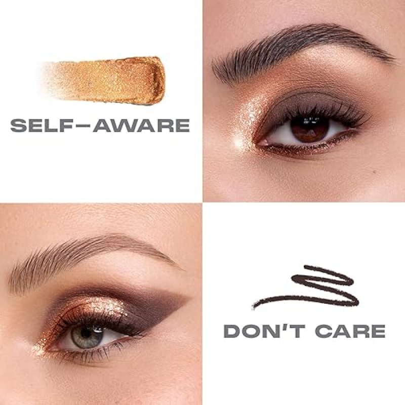 MORPHE MIXED SIGNALS DUAL-ENDED EYESHADOW STICK CREAM PIGMENT CHROME FLAKES, 0.96 OZ