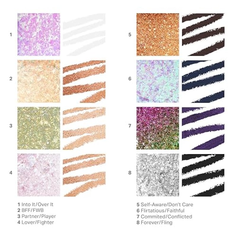MORPHE MIXED SIGNALS DUAL-ENDED EYESHADOW STICK CREAM PIGMENT CHROME FLAKES, 0.96 OZ