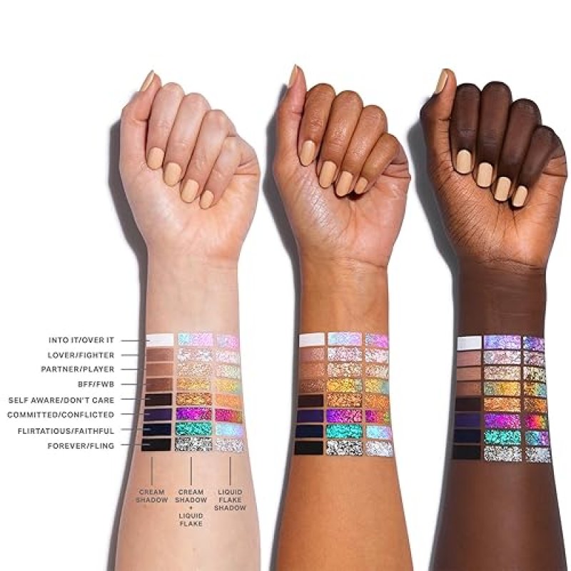 MORPHE MIXED SIGNALS DUAL-ENDED EYESHADOW STICK CREAM PIGMENT CHROME FLAKES, 0.96 OZ