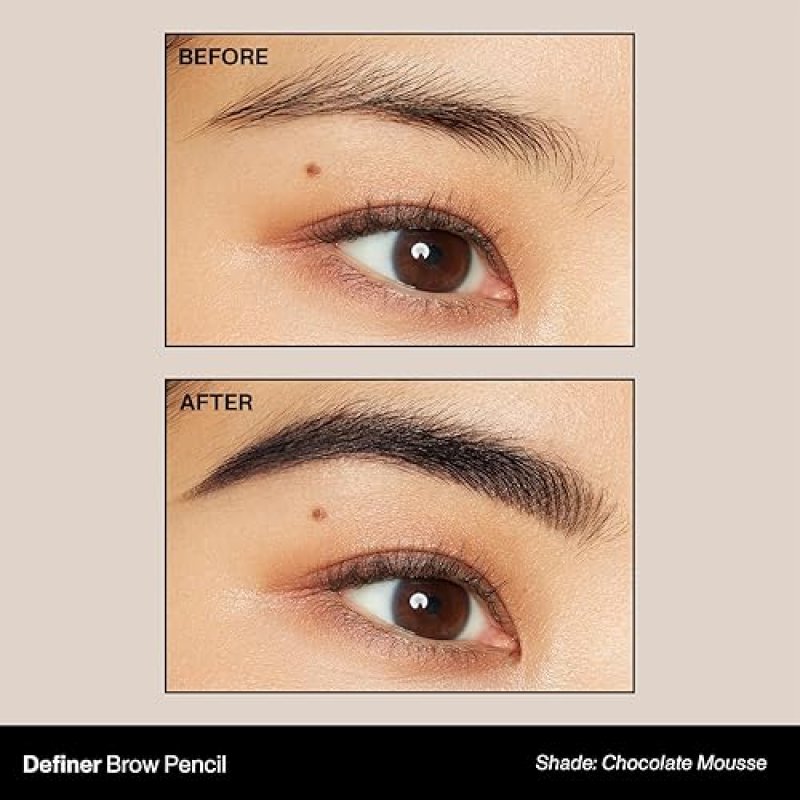 MORPHE DEFINER DUAL-ENDED BROW PENCIL SPOOLIE - PRECISION SLANTED TIP, CHOCOLATTE MOUSSE