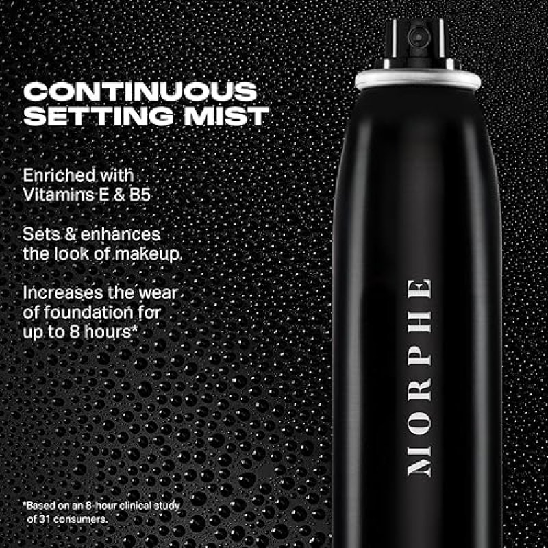 MORPHE JUMBO MICRO-FINE SETTING SPRAY 6.5OZ LONG-LASTING NATURAL RADIANT MAKEUP FIXER