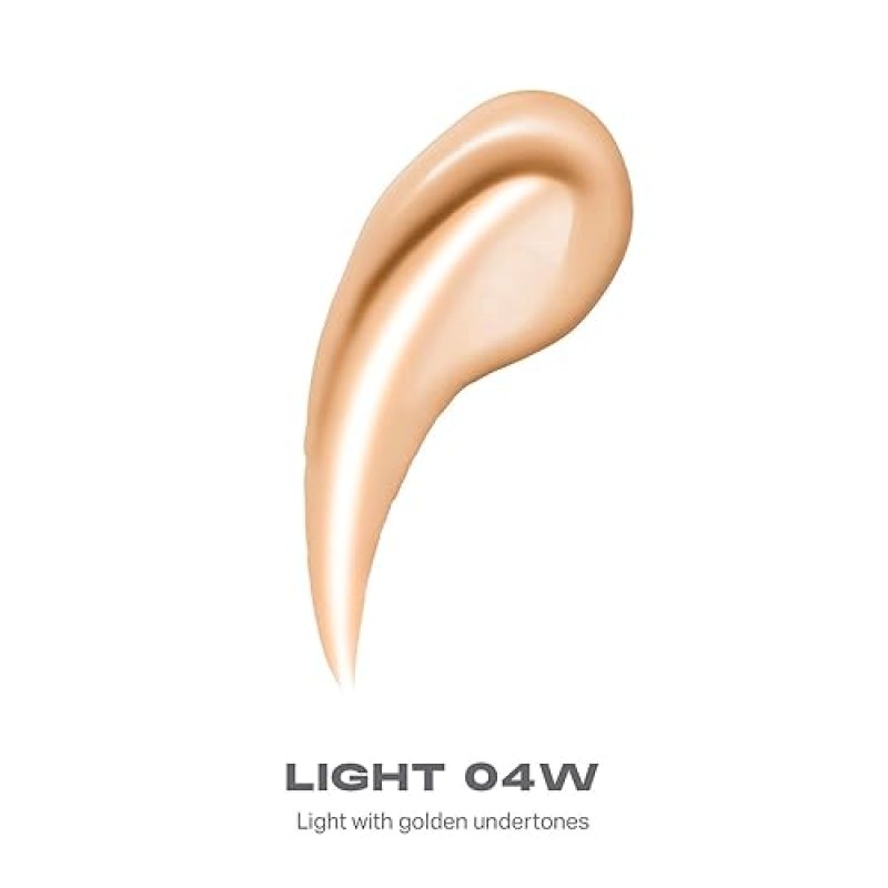 MORPHE LIGHTFORM DEWY FOUNDATION LIGHT 04W HYDRATING, LONG-WEAR, NATURAL RADIANT FINISH