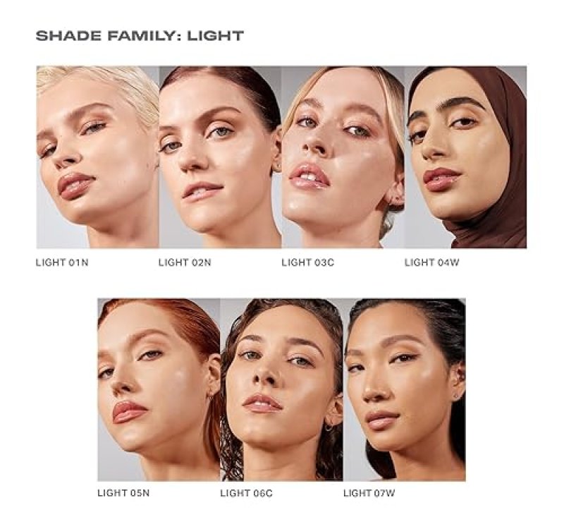 MORPHE LIGHTFORM DEWY FOUNDATION LIGHT 04W HYDRATING, LONG-WEAR, NATURAL RADIANT FINISH