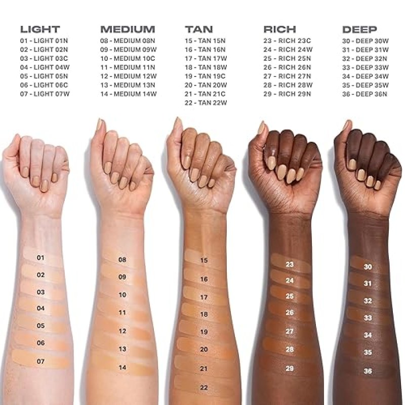 MORPHE LIGHTFORM DEWY FOUNDATION LIGHT 04W HYDRATING, LONG-WEAR, NATURAL RADIANT FINISH
