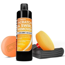 CARFIDANT SCRATCH SWIRL REMOVER KIT CAR PAINT RESTORER WITH POLISHING COMPOUND, PAD DRILL ATTACHMENT