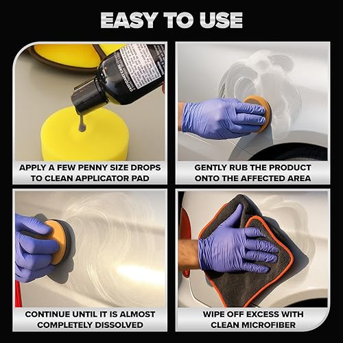 CARFIDANT GRAY SILVER SCRATCH REMOVER KIT WITH BUFFER PAD DEEP CAR SCRATCH REPAIR 8.4 OZ
