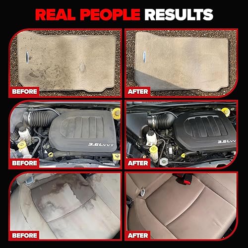 CARFIDANT CAR INTERIOR CLEANER SPRAY 18OZ DEEP CLEAN LEATHER, FABRIC, PLASTIC VINYL SEATS