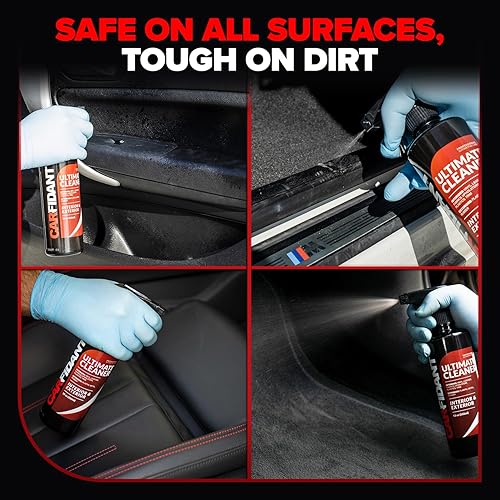 CARFIDANT CAR INTERIOR CLEANER SPRAY 18OZ DEEP CLEAN LEATHER, FABRIC, PLASTIC VINYL SEATS