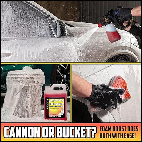 CARFIDANT FOAM BOOST OFF-ROAD ATV WASH SOAP HEAVY-DUTY PH-BALANCED CLEANER FOR TRUCKS UTVS 1 GALLON
