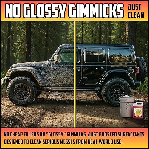 CARFIDANT FOAM BOOST OFF-ROAD ATV WASH SOAP HEAVY-DUTY PH-BALANCED CLEANER FOR TRUCKS UTVS 1 GALLON