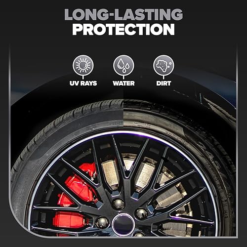 CARFIDANT ULTIMATE TIRE SHINE GALLON - BLACK SATIN FINISH, LONG-LASTING, NON-GREASE 128OZ