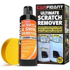 CARFIDANT SCRATCH REPAIR KIT WITH BUFFER PAD CAR PAINT SCRATCH SWIRL REMOVER 8.4 OZ
