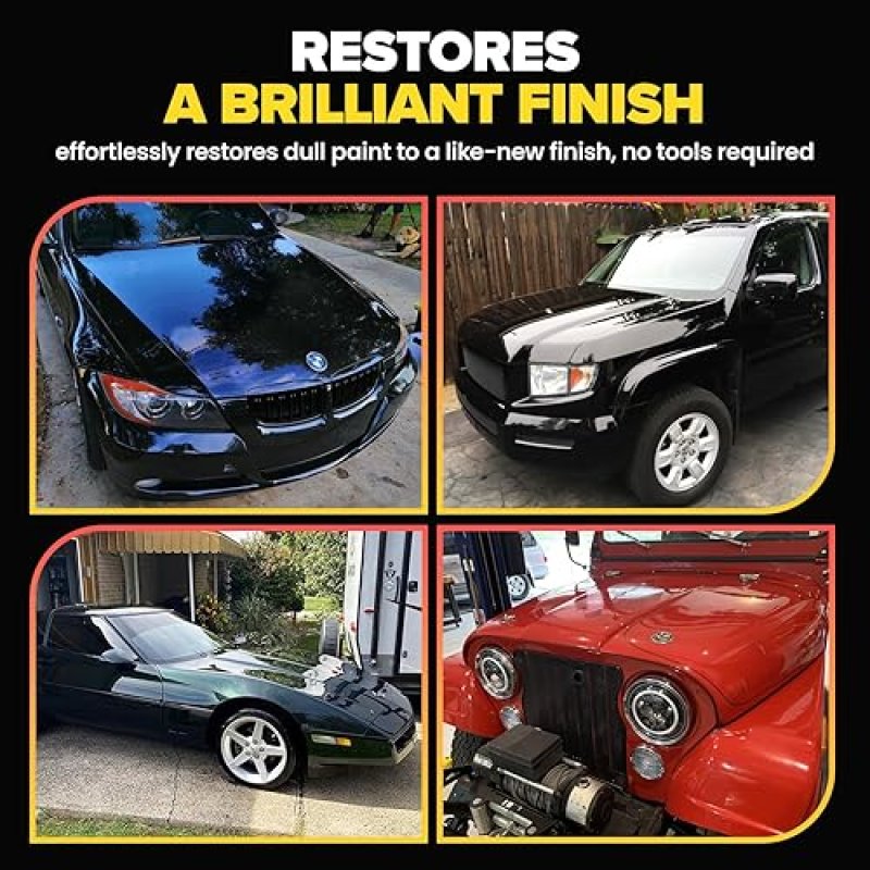 CARFIDANT SCRATCH REPAIR KIT WITH BUFFER PAD CAR PAINT SCRATCH SWIRL REMOVER 8.4 OZ
