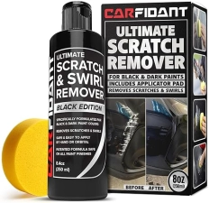 CARFIDANT BLACK SCRATCH REMOVER KIT CAR PAINT SCRATCH SWIRL REMOVER WITH BUFFER PAD