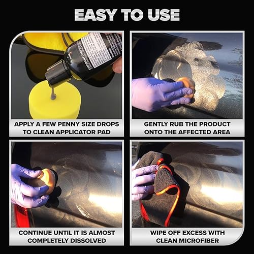 CARFIDANT BLACK SCRATCH REMOVER KIT CAR PAINT SCRATCH SWIRL REMOVER WITH BUFFER PAD