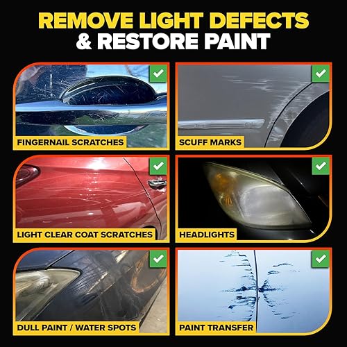 CARFIDANT SCRATCH SWIRL REMOVER KIT WITH TOWEL ULTIMATE CLEANER FOR CAR PAINT RESTORATION