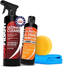 CARFIDANT SCRATCH SWIRL REMOVER KIT WITH TOWEL ULTIMATE CLEANER FOR CAR PAINT RESTORATION