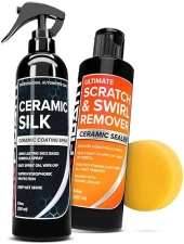 CARFIDANT SCRATCH SWIRL REMOVER WITH CERAMIC COATING SPRAY HIGH GLOSS, HYDROPHOBIC PROTECTION