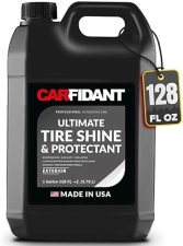CARFIDANT ULTIMATE TIRE SHINE GALLON - BLACK SATIN, NON-GREASY, LONG-LASTING TIRE DRESSING