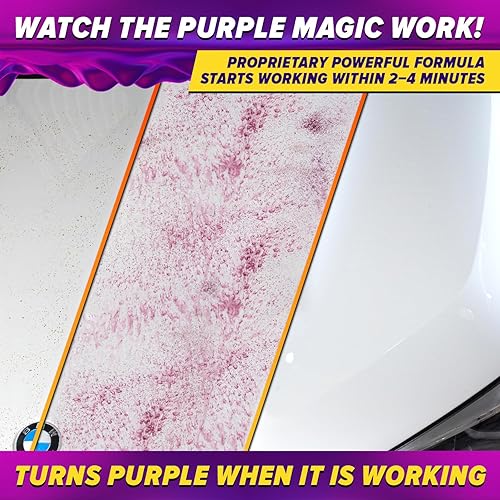 CARFIDANT IRON REMOVER CAR DETAILING SPRAY PH NEUTRAL RUST, BRAKE DUST FALLOUT CLEANER, 16OZ
