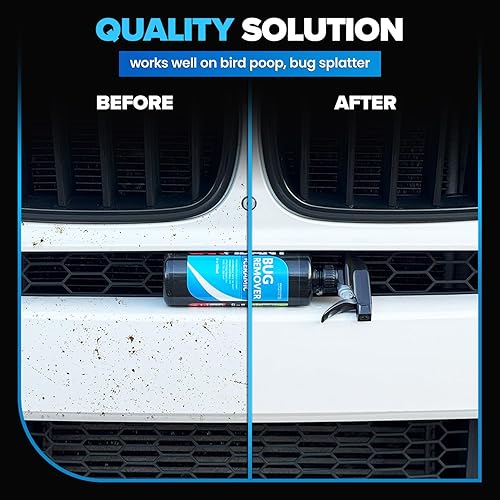 CARFIDANT BUG REMOVER SPRAY 18OZ WITH SPONGE SAFE ON PAINT, GLASS, METAL REMOVES BUG BIRD STAINS