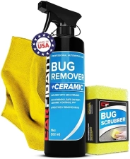 CARFIDANT BUG REMOVER SPRAY 18OZ WITH SPONGE SAFE ON PAINT, GLASS, METAL REMOVES BUG BIRD STAINS