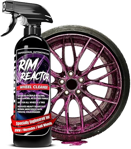 CARFIDANT RIM REACTOR WHEEL CLEANER SPRAY PH NEUTRAL, SAFE FOR BMW, AUDI, MERCEDES VW 16 FL OZ