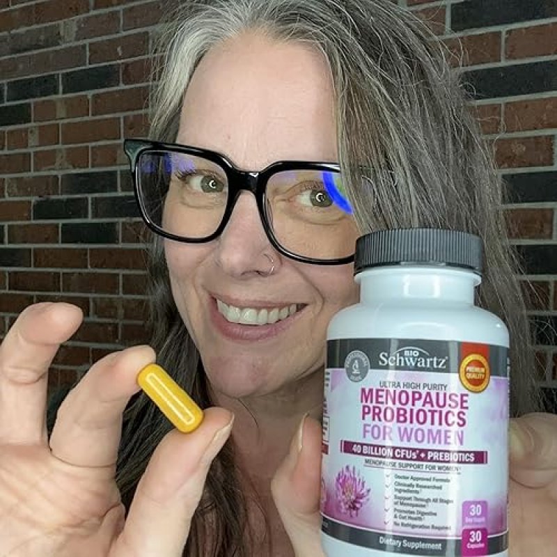 BIOSCHWARTZ MENOPAUSE PROBIOTICS FOR WOMEN 40B CFU - SUPPORT HOT FLASHES, MOOD, BALANCE - 30 CAPS